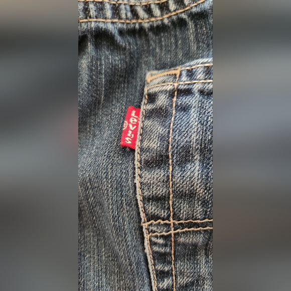Levis 501xx Jeans Mens 34x32 (34x29) Blue Button Fly Straight Fit Distressed - Picture 4 of 16